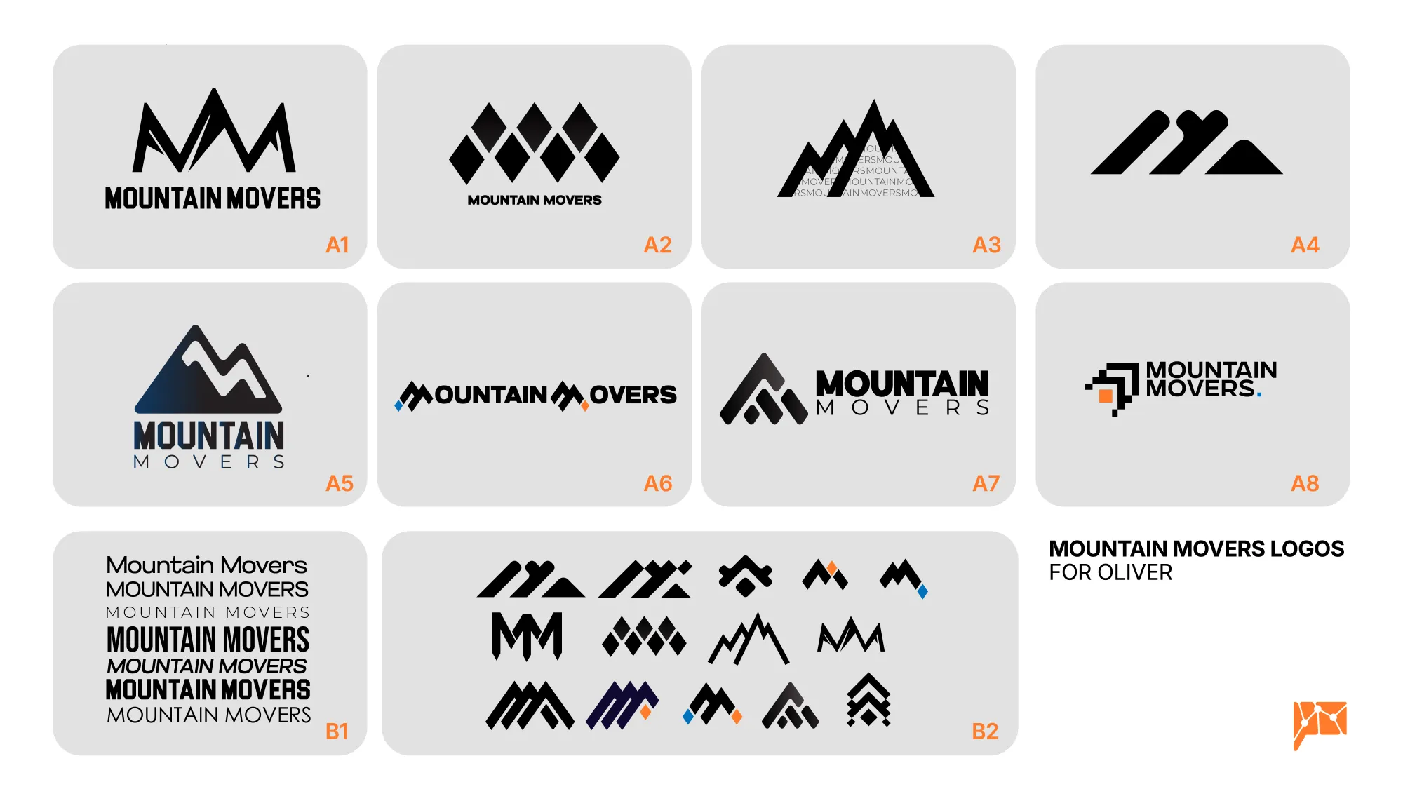 Logo concepts for Mountain Movers