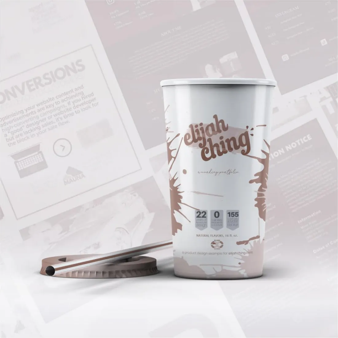 Cup packaging mockup